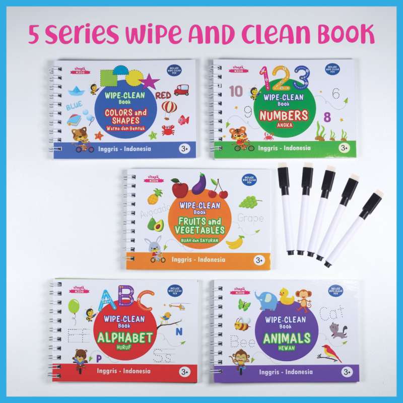 Jual Zivana Kids Wipe And Clean Activity Book Buku Edukasi Anak Belajar Menulis Membaca Mengenal Huruf Alfabet Mainan Edukasi Anak Balita Paud Tk Online Maret 2021 Blibli