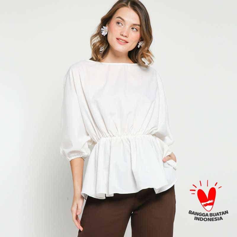 Jual Tougo Ela Blouse Wanita Putih Murah Juni 2021 Blibli