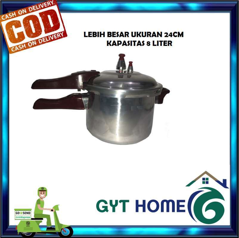 Jual Panci Presto Ukuran 8 Liter Steinless Steel Ukuran 24cm Online September 2020 Blibli Com