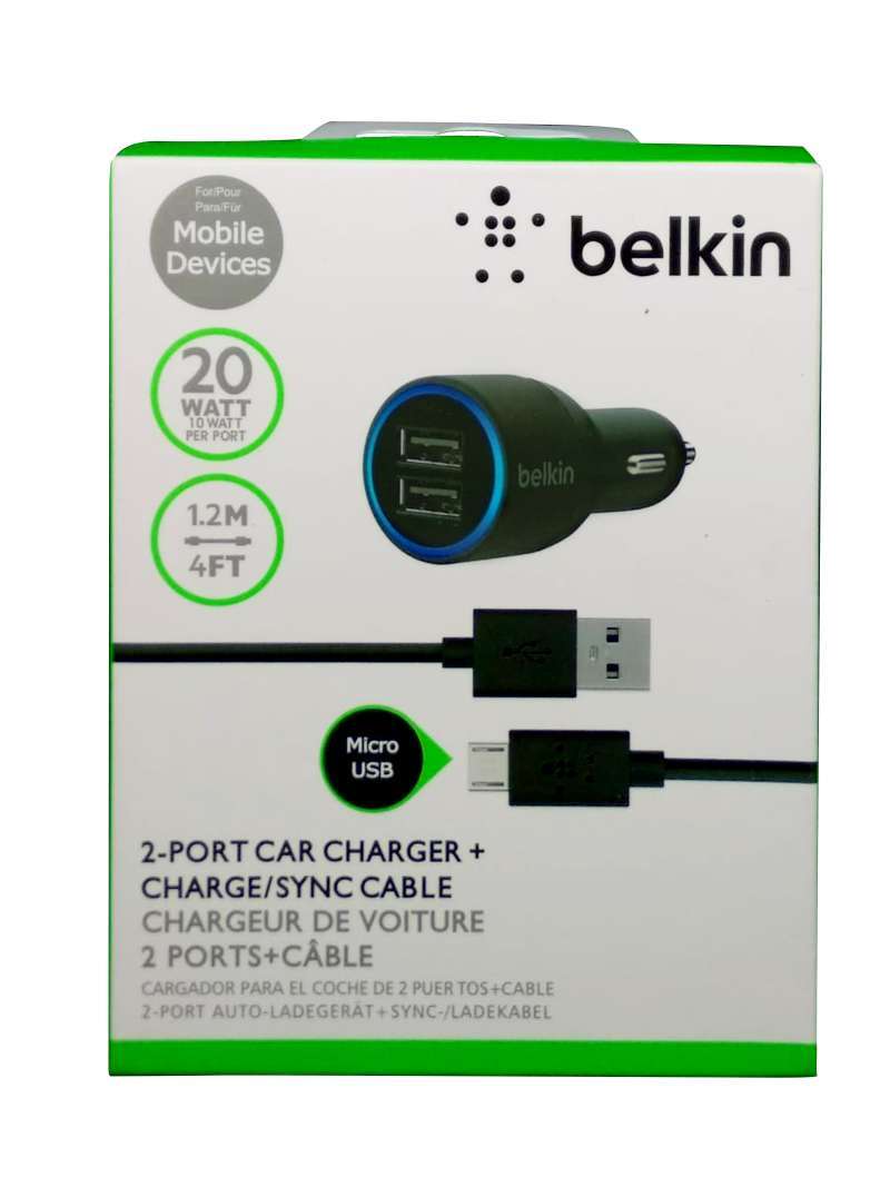 belkin micro auto charger usb