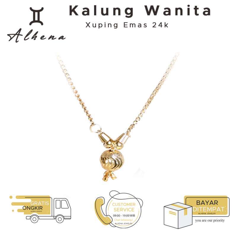 Jual Alhena Kalung Emas Wanita Anti Karat Xuping Korea Festive Necklace Online Desember 2020 Blibli