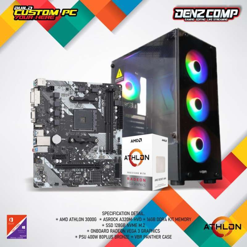 Jual Athlon Pc Gaming Amd Athlon 3000g RAM 16gb Ssd 128gb Di