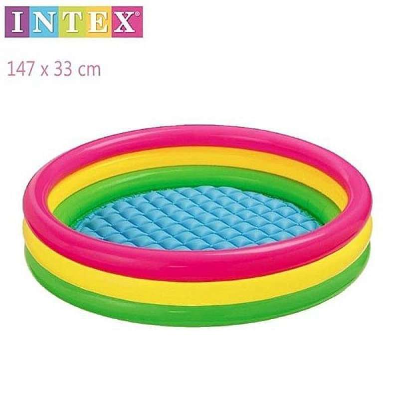 Jual Kolam Renang Anak Pelangi Besar 147 X 33 Cm Intex Sunset Glow Jumbo Portable Kolam Terdapat Gelembung Udara Menjadikan Terasa Empuk Dan Nyaman Bisa Online Oktober 2020 Blibli Com