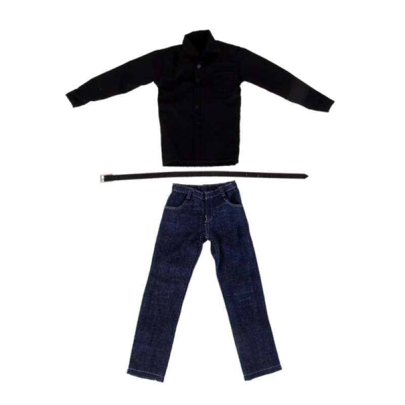 1//6 Scale Black Denim Jeans Hose für 12 /"Hot Toys TC Dragon Weibliche Figur