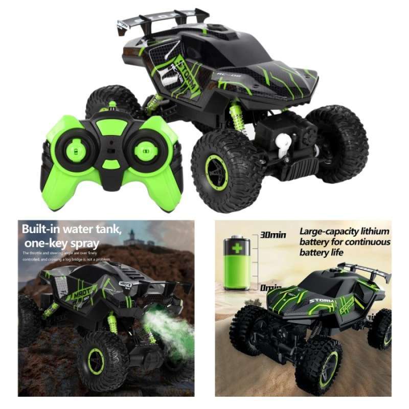 Jual Mobil Remote Control Offroad Truk Monster Warna Hijau di