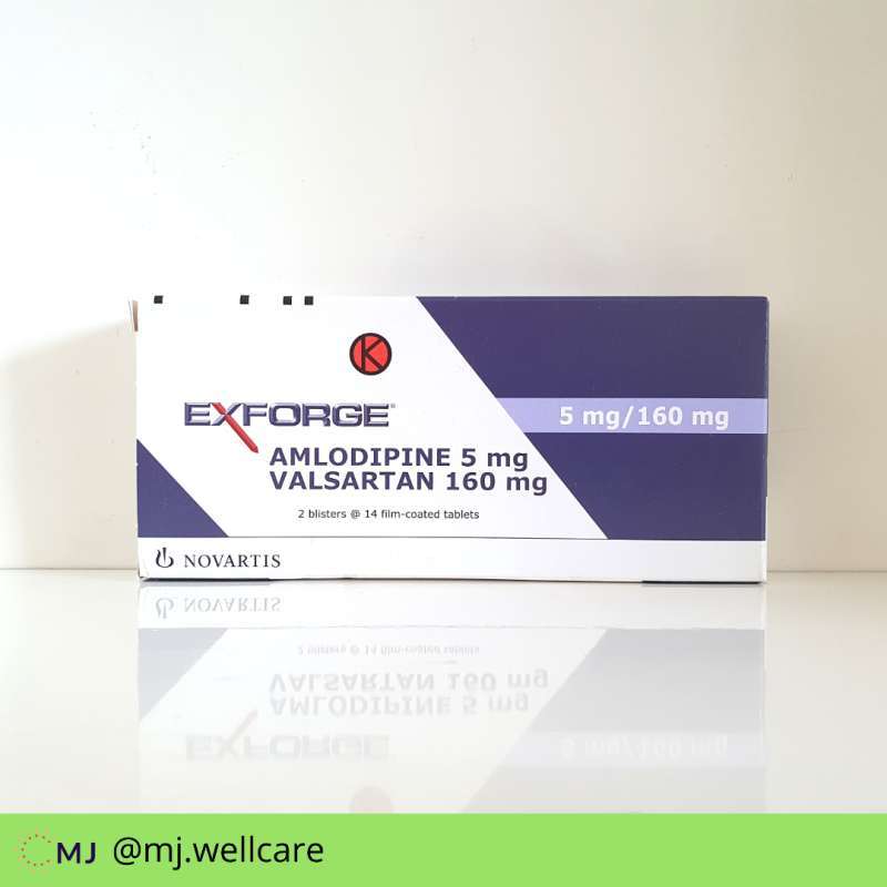 exforge 5 mg 160 mg 28 tablet