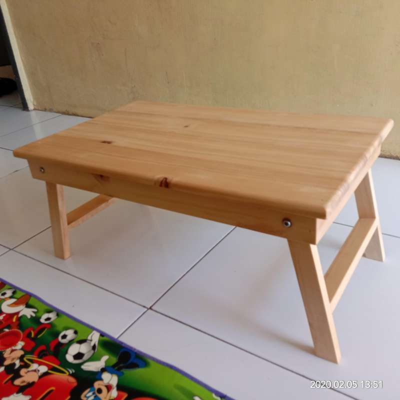 Jual Meja Lipat Meja Laptop Meja Belajar Kayu Pinus Murah Mei 2021 Blibli