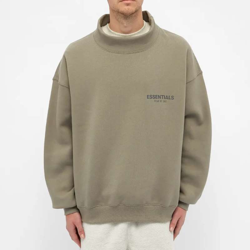 Fear of god essentials mock neck sweat hotsell