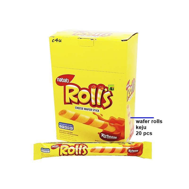 Jual Nabati Richeese Rolls Box Isi 20 Pcs Keju Terbaru Juli 2021 Blibli