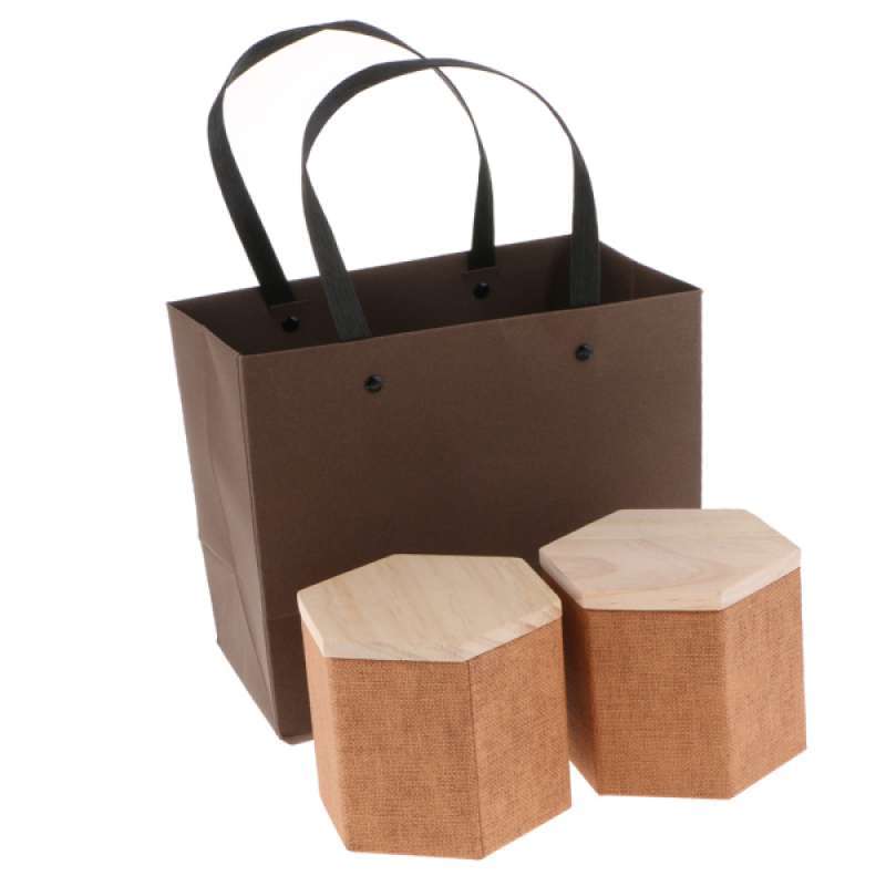 Jual 2pcs Wooden Lid Tea Storage Box Candy Biscuit Boxes Kitchen Storage Jars Online September 2020 Blibli Com