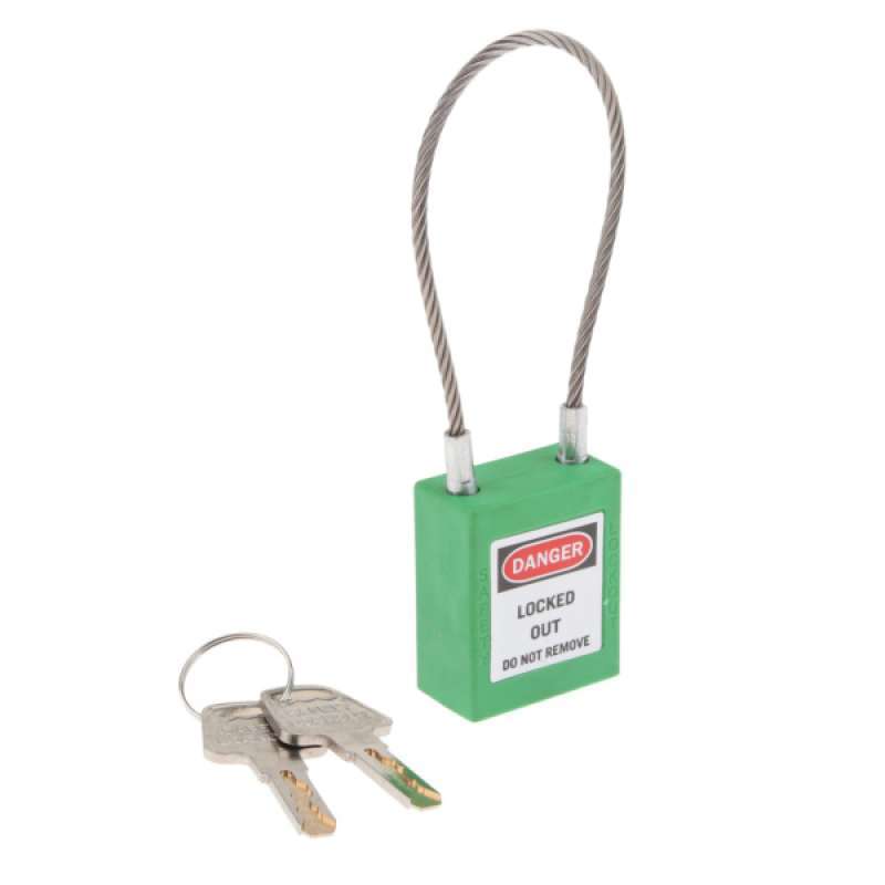 Jual Stainless Steel Cable Safety Padlock Lockout Isolation Lock 7color Online November 2020 Blibli Com