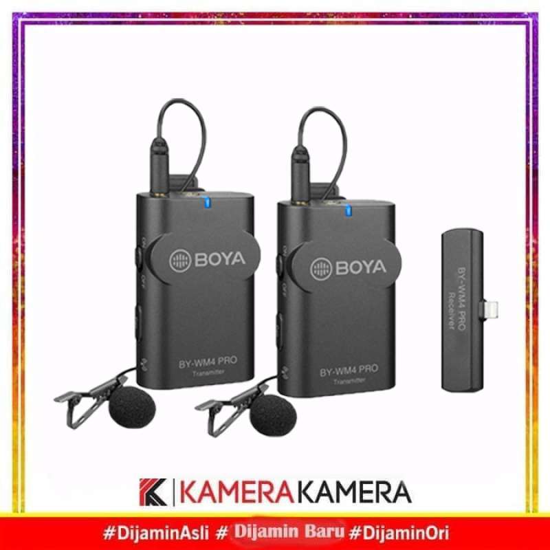 Jual Boya By Wm4 Pro K4 Digital Wireless Omni Lavalier Microphone Online November 2020 Blibli Com