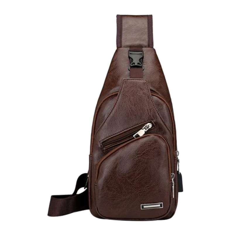 sling purse leather