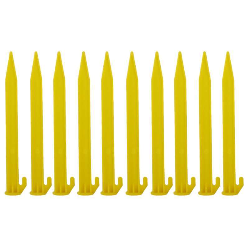 Yellow Plastic Tent Pegs Nails 