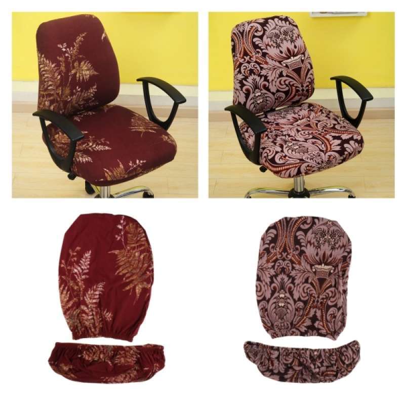 Jual 2set Computer Office Chair Cover Soft Spandex Office Chair Cover Armchair Cover Online September 2020 Blibli Com