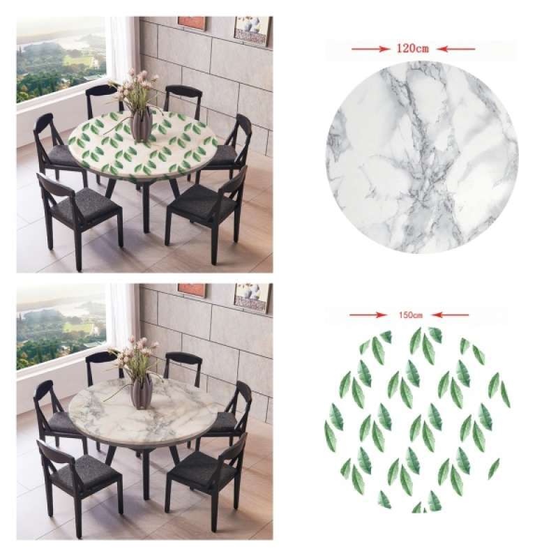 Promo 2pcs Table Cloth Round, Decorator Round Table Covers