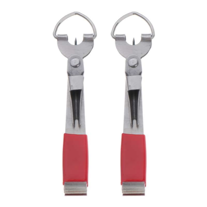 2pcs Fish Line Quick Knot Tying Tool Fish Clipper Trimmer Stainless Steel Nipper