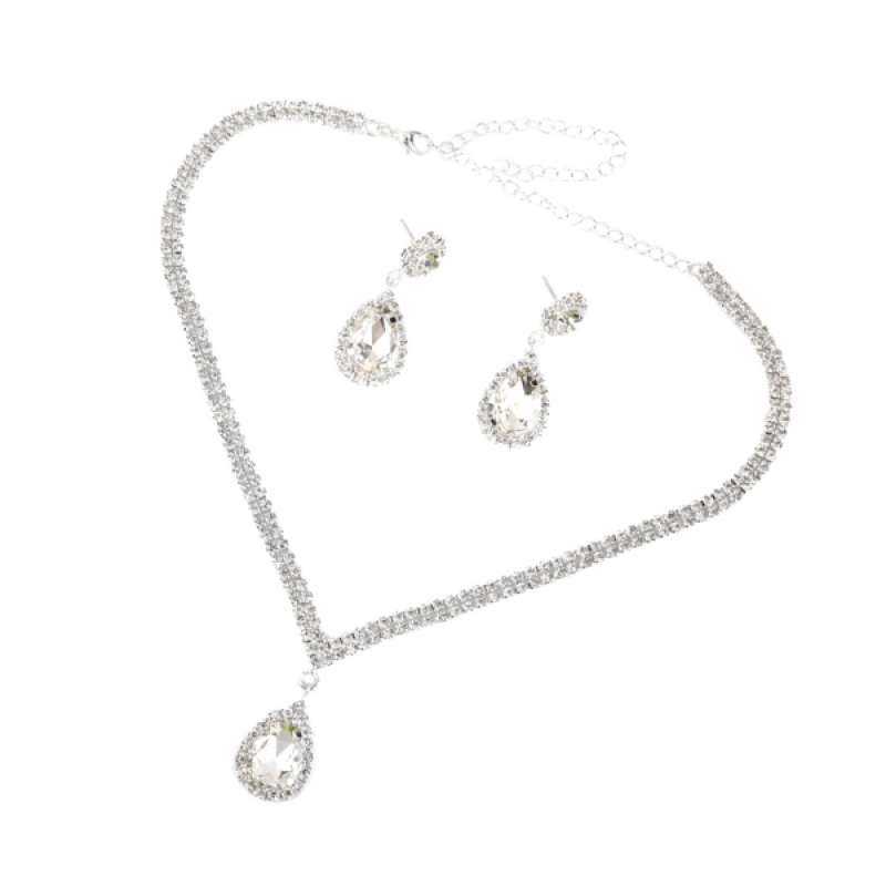 Promo 2 x Crystal Rhinestone Tear Drop 