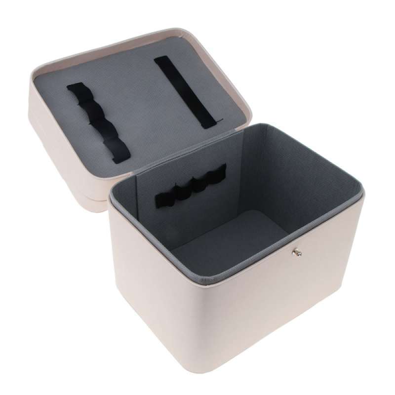 Jual 2 Layer Leather Cosmetic Makeup Jewelry Storage Box Handbag Layering Button Online Oktober 2020 Blibli Com