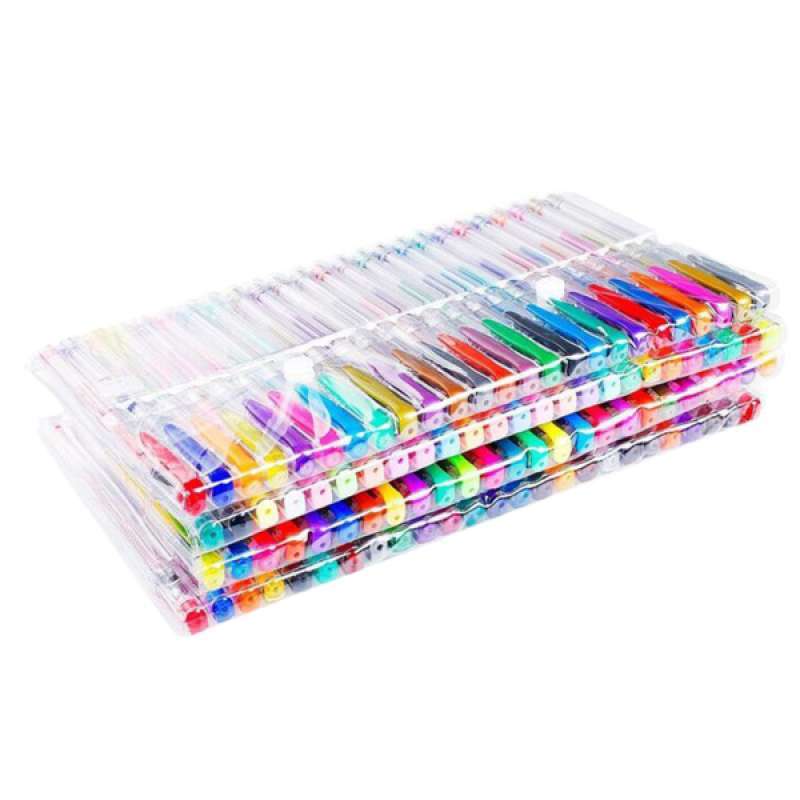 Jual 100 Pieces Colorful Neutral Pen Set Glitter Color Makers Highlighting Pen Online Desember 2020 Blibli