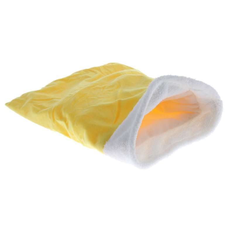 Jual Warm Yellow Berber Fleece Lined Cat Puppy Snugly Bed Sleeping Bag Portable Online November 2020 Blibli Com