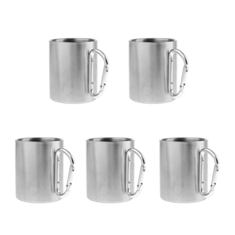 Promo 5pcs 300ml Steel Outdoor Camping 