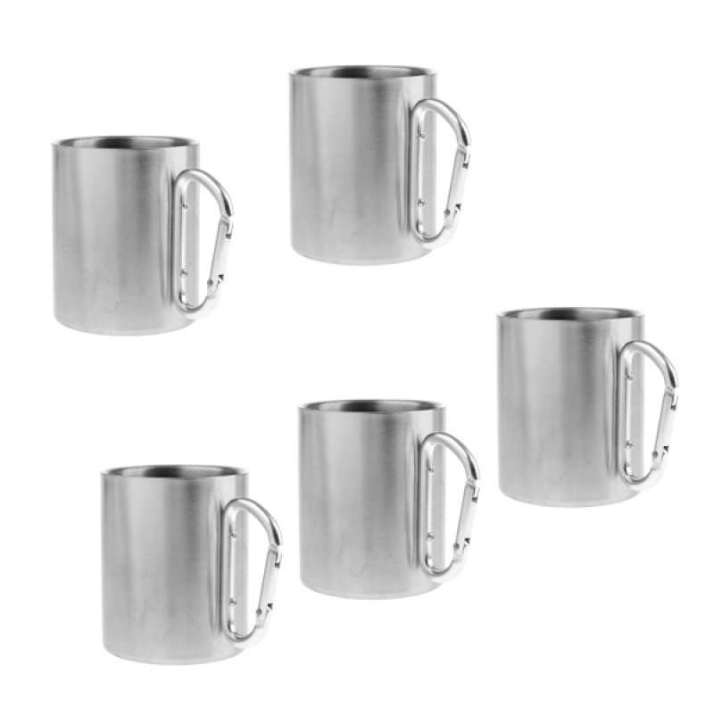 Promo 5pcs 300ml Steel Outdoor Camping 