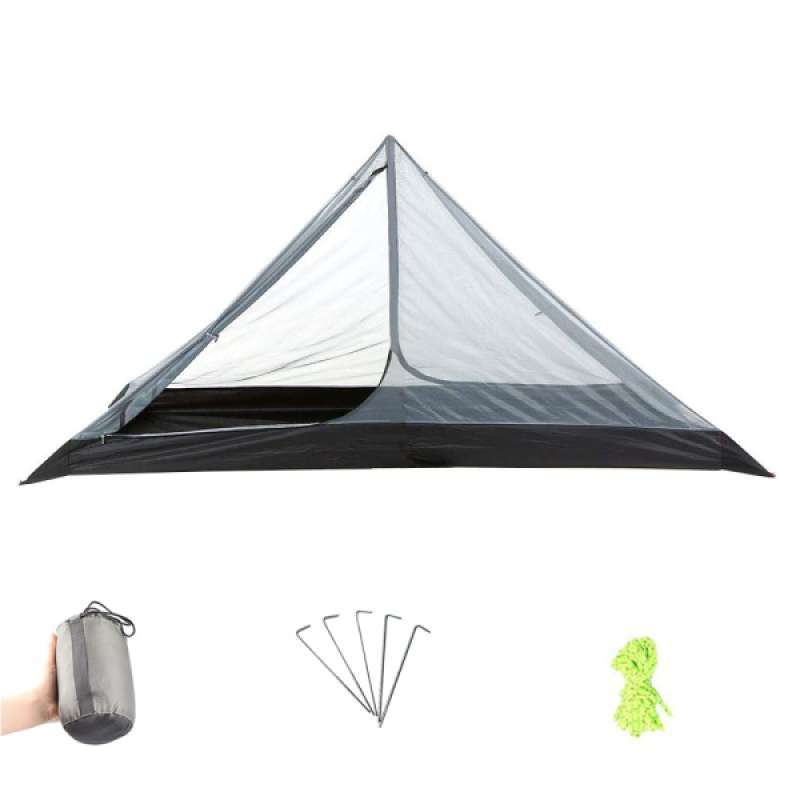 one person trekking pole tent