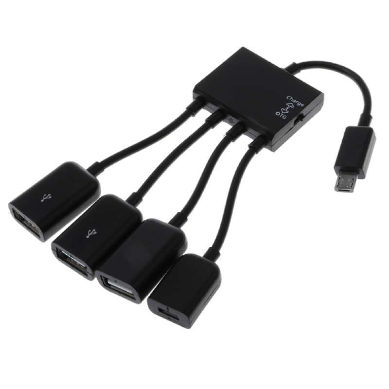 Jual 4 In 1 Micro Usb Power Charging Otg Hub Cable For Smartphone Android Tablet Online Desember 2020 Blibli