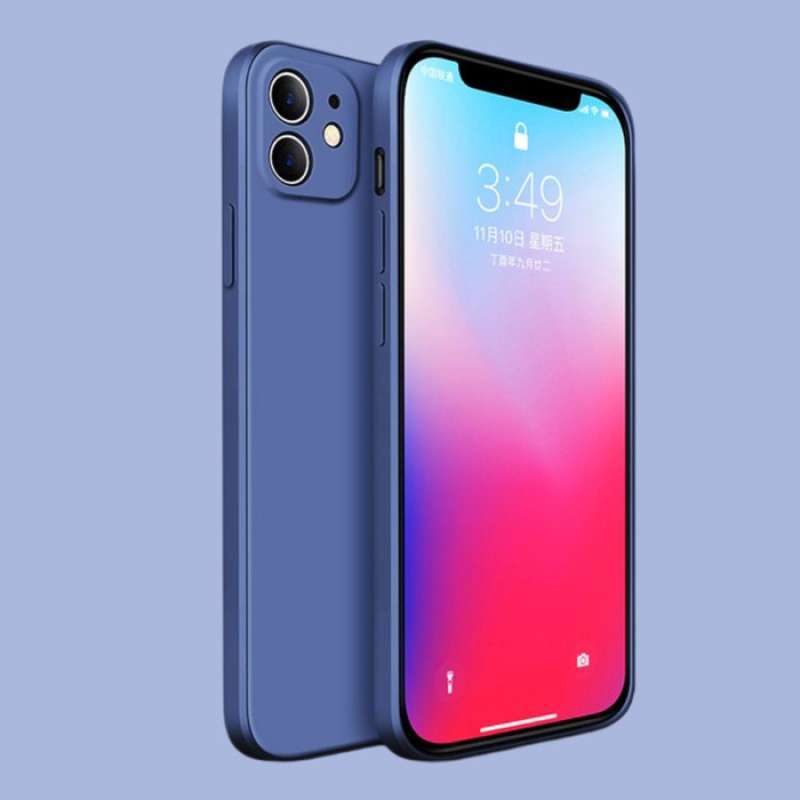 Jual Soft Case Apple iPhone 11 Silikon Candy Macaron Bludru Biru