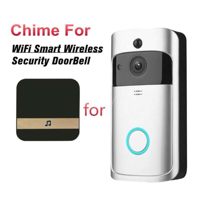Jual 1080p Wireless Smart Door Bell Ir Security Camera Video Cam Intercom Silver Online September 2020 Blibli Com