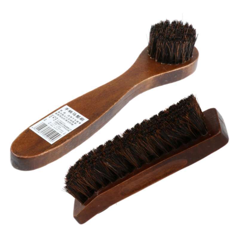 large horsehair shoe polishing brush