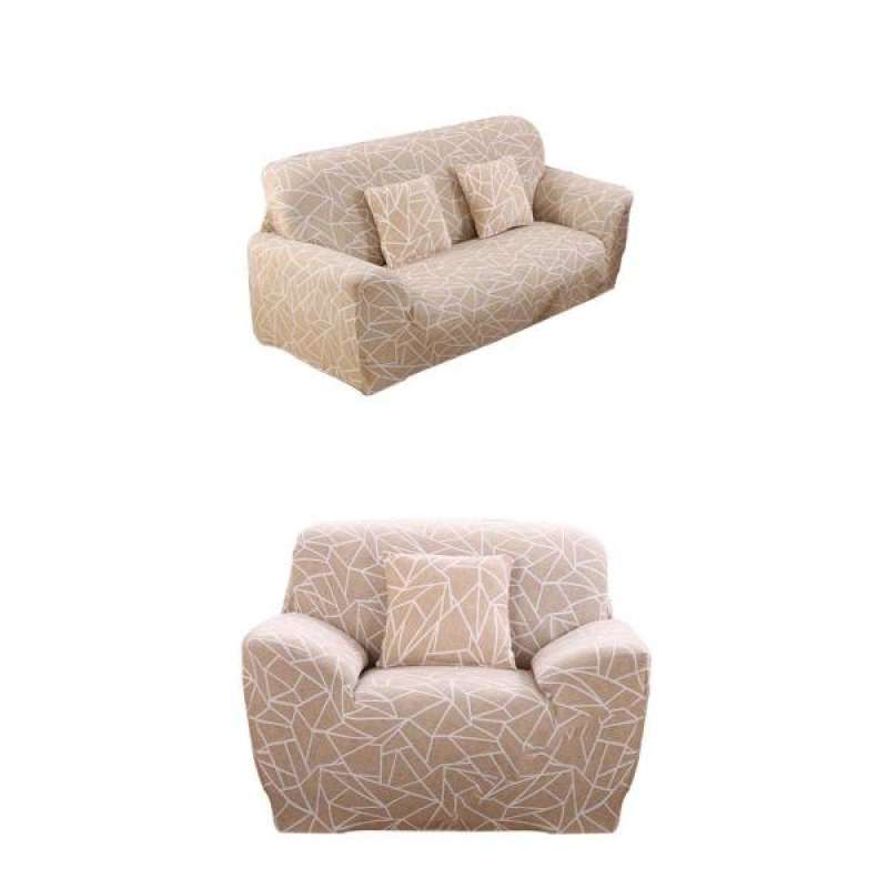 2 pieces home furniture elastic sofa covers diy couch short slip cover protector set easy fit