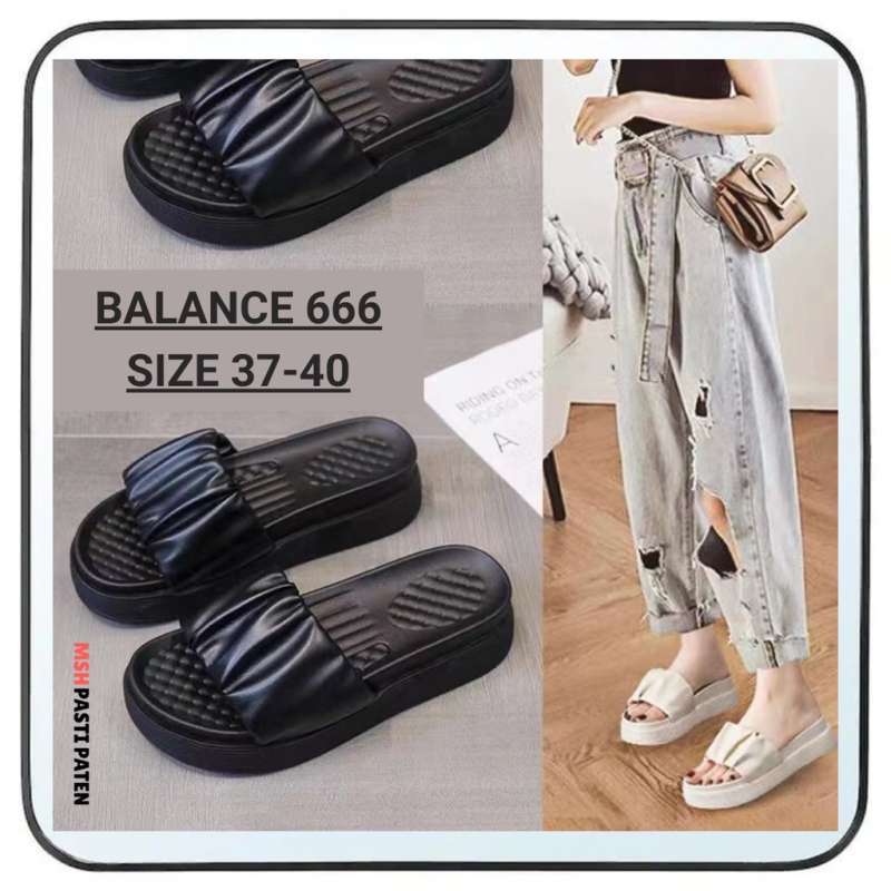 Jual Sandal Selop Wedges Wanita Sandal Jelly selop Impor Balance