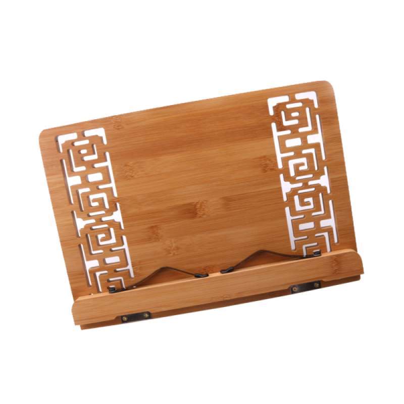 Jual Durable Bamboo Desktop Music Sheet Stand Tray For Pad Recipe Book Parts Online Januari 2021 Blibli