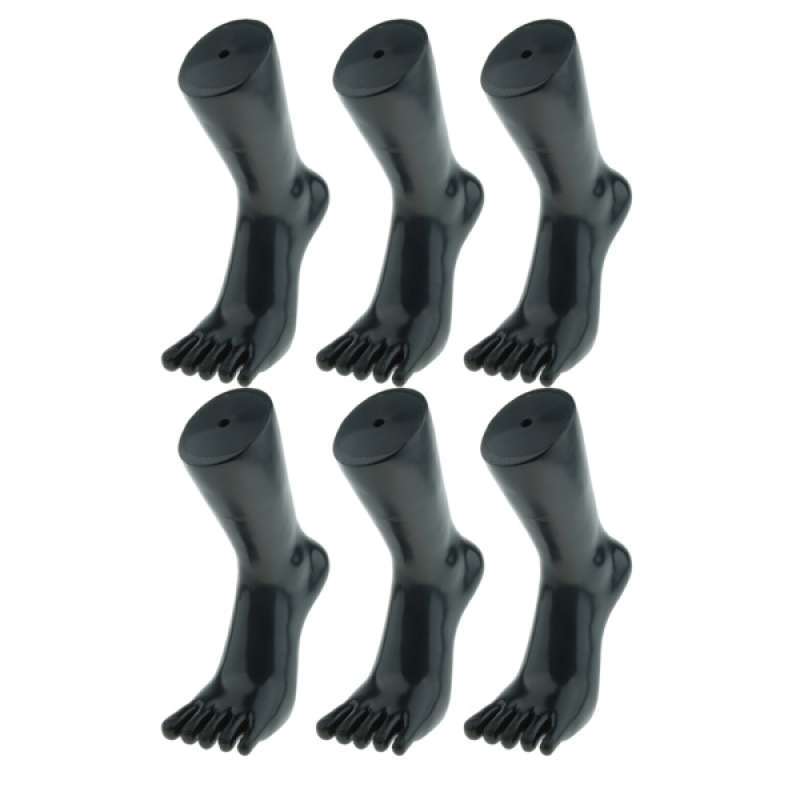 2 Retail Display Mannequin Foot Mould Shoes Anklet Display Model Black Left 