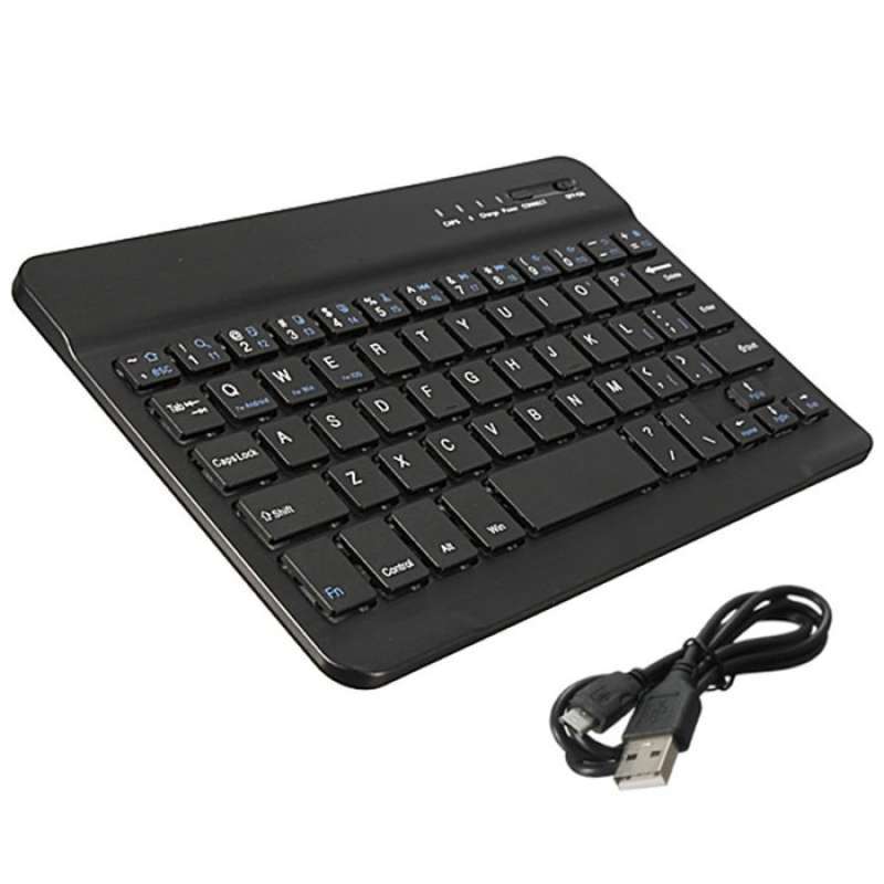 Jual Wireless Bluetooth Keyboard Rechargeable For Tablet Ipad Android Ios Online November 2020 Blibli Com