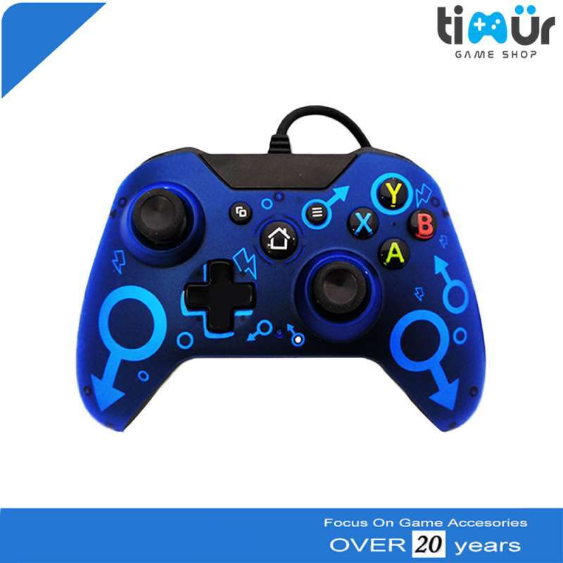 Jual Stik Stick Controller Xbox One Gamepad Pc Laptop Wired Warna Blue Online Desember 2020 Blibli