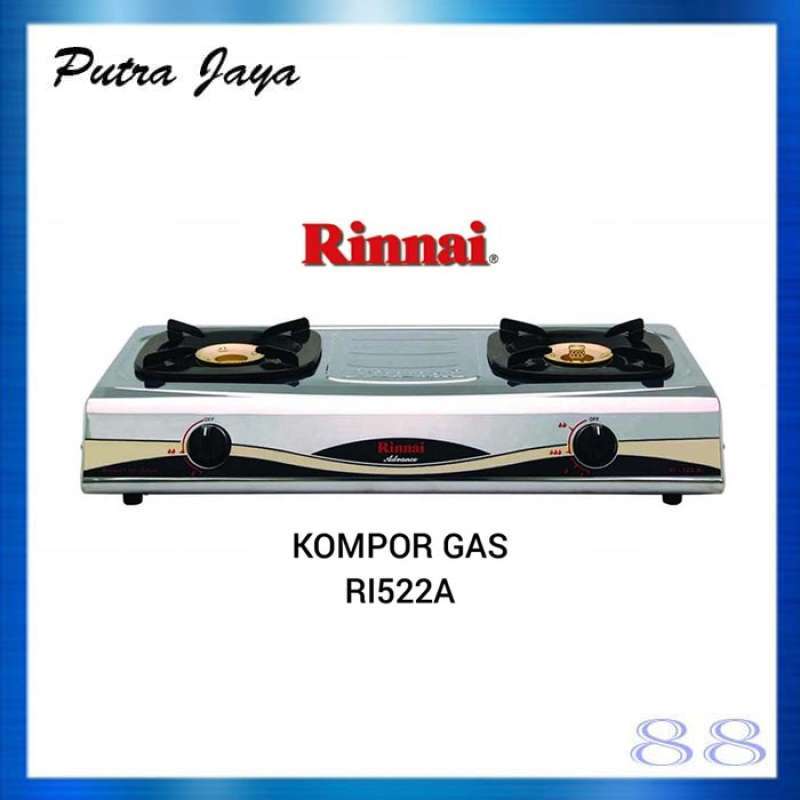 Jual Kompor Gas 2 Tungku Rinnai Ri-522A / Ri 522 A / Ri522A / Api Besar di  Seller DMC BINTARO - Karang Bahagia, Kab. Bekasi | Blibli