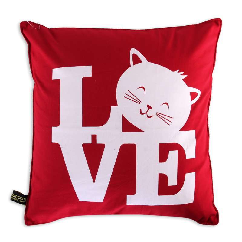 Jual Sarung Bantal Sofa 40x40 Motif Love Kucing Warna Warni Sarung Bantal Sofa Lucu Online Oktober 2020 Blibli Com