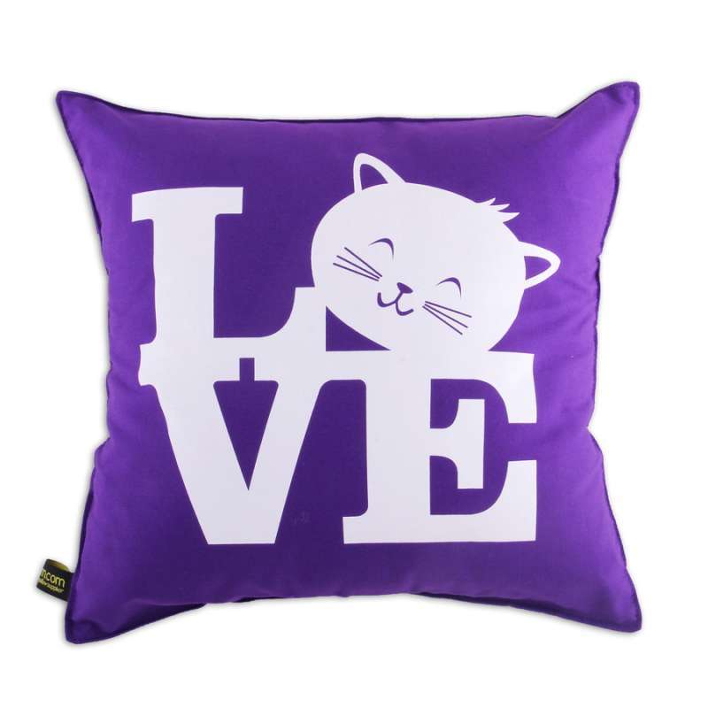 Jual Sarung Bantal Sofa 40x40 Motif Love Kucing Warna Warni Sarung Bantal Sofa Lucu Online Oktober 2020 Blibli Com