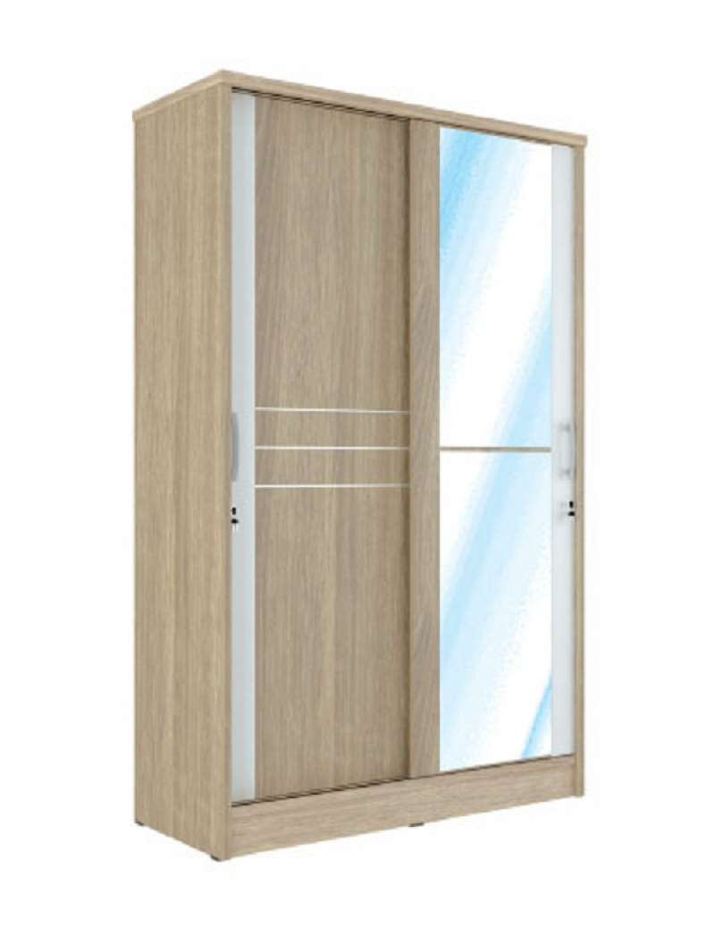 jaya murni furniture lemari pakaian lemari baju wardrobe minimalis pintu  sliding pintu geser orbitrend gl 5121 free ongkir