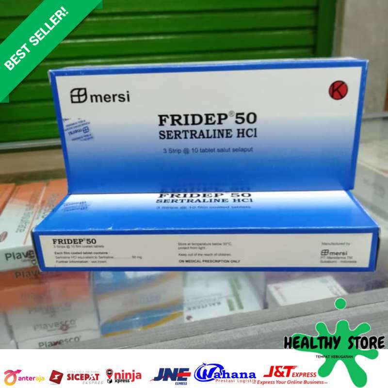 Jual Fridep 50 Mg Sertraline Hci Obat Antidepresan Depresi Panik Per Strip Original Terbaru September 2021 Harga Murah Kualitas Terjamin Blibli