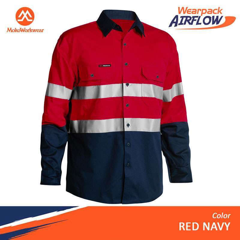 Jual Wearpack Baju Safety Mokoworkwear Original Merah Navy Terbaru Juni 2021 Blibli