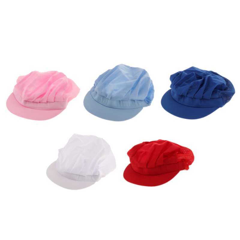 Promo 5x Chef Half Mesh Top Skull Cap 