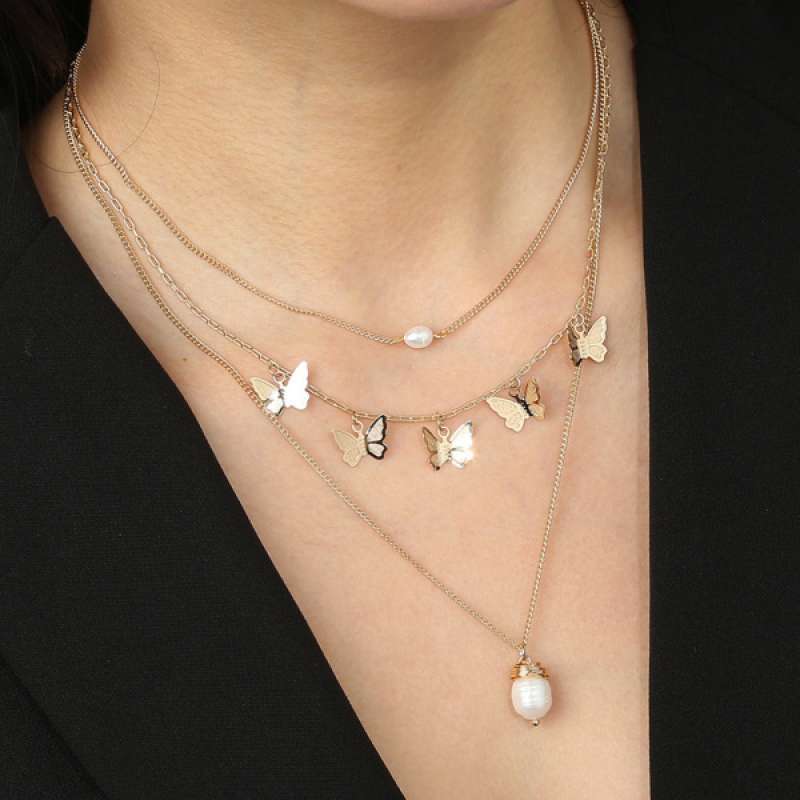 Long Pendant Necklace Beads 