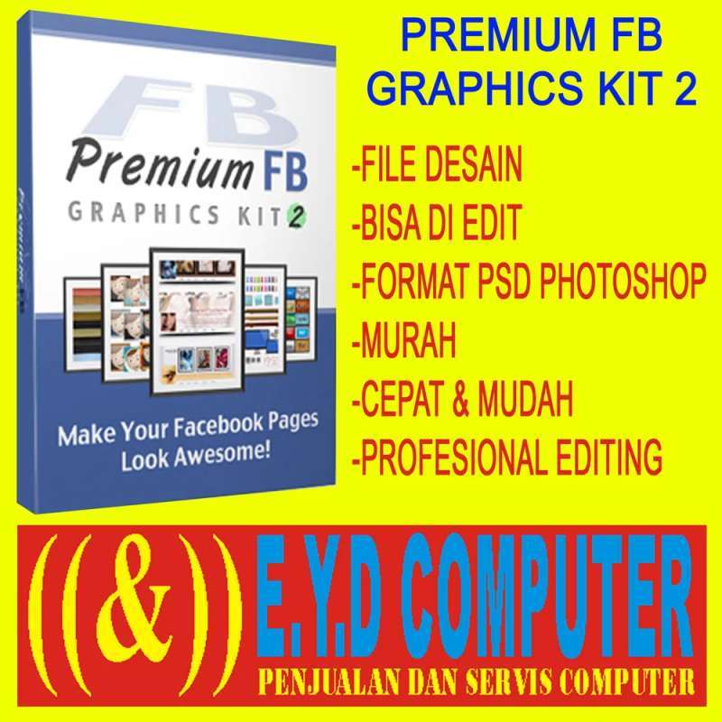 desain template premium fb graphics kit 2 facebook bisnis editing photoshop
