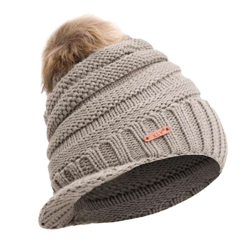 Promo Women Winter Knitted Beanie Hat w 
