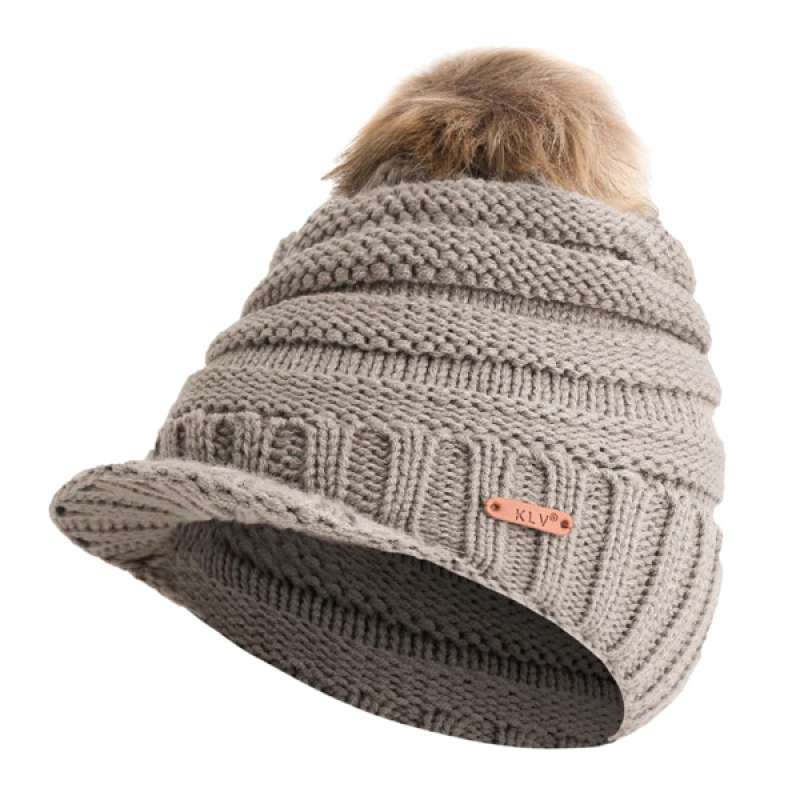 Promo Women Winter Knitted Beanie Hat w 
