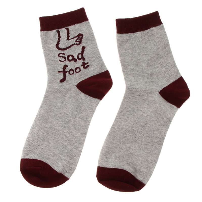 Jual Novelty Funny Cartoon Ankle Socks Stocking Adults Sad Foot Another Sad  Foot di Seller Homyl - China | Blibli
